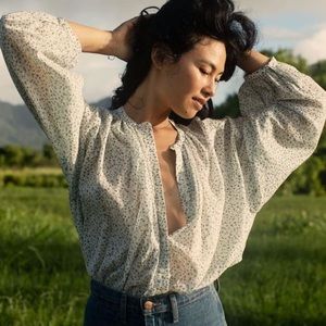 Doen Jane Blouse in Blue Baby Kate